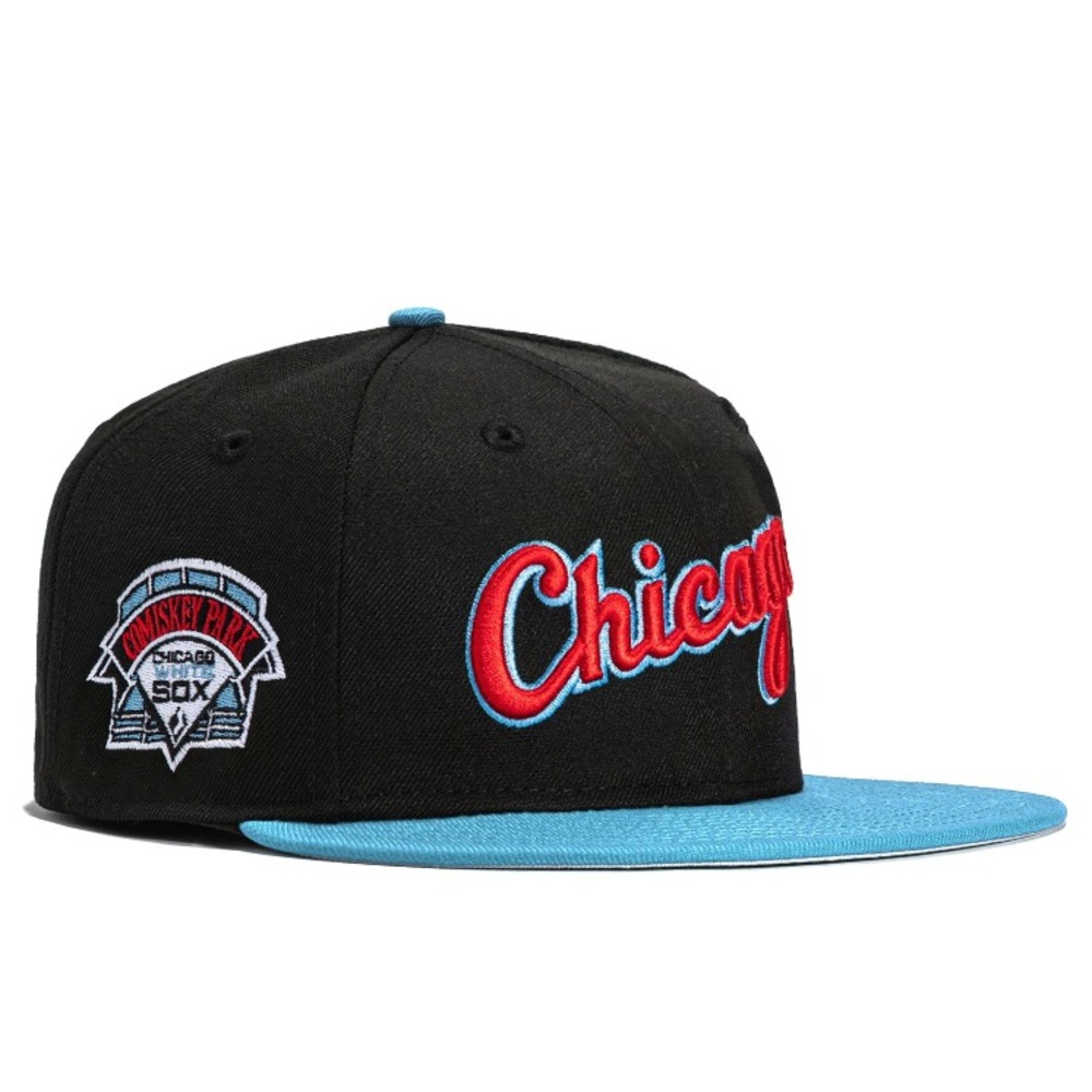 New Era Chicago White Sox 59FIFTY Fitted Hat Comiskey Park Side Patch 7 1/8
